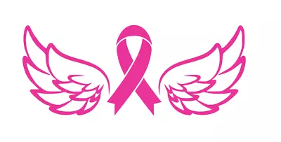 Cancer Awareness Ribbon Angel Wings Vinyl Decal Sticker Memorium Love Memories • £4.50