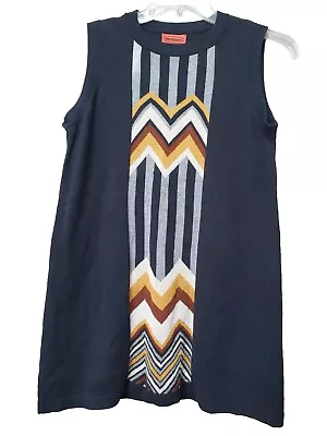 Missoni For Target Black Chevron Pattern Sleeveless Sweater Dress Size Large • $39.99