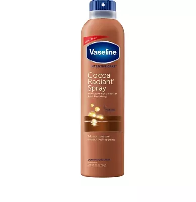 Vaseline Intensive Care Radiant Moisturizer Non Greasy Spray Body Lotion Cocoa • $8.96