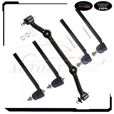 5Pcs Front Steering Center Link Tie Rod End Kit Fit For 1996-2003 Chevrolet S10 • $59.28