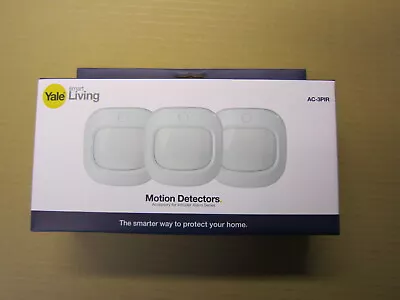 Yale AC-3PIR 3 Pack Motion Detectors Sync & Intruder (IA Range)only NEW 2 Yr Wty • £75