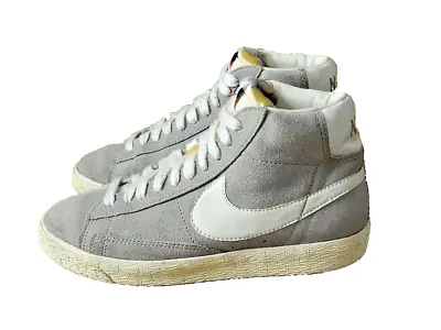 £14.99 • Buy Nike Ladies Trainers Blazer Mid PRM  Grey Suede Size 4.5 / 37.5