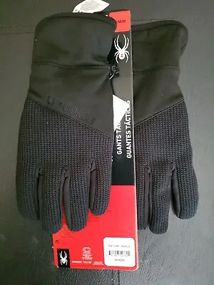 Spyder Core Conduct Gloves 3M Insulate Mens Black Size Medium NEW WITH TAGS! • $14