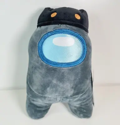 Among Us Crewmate Black Kitty Hat Soft Plush BNWT 27cm Official Toikido Yume Toy • $25.95