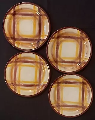 Vtg  Vernonware Vernon Kilns 'organdie' 4-7 5/8  Bread Plates California Pottery • $22