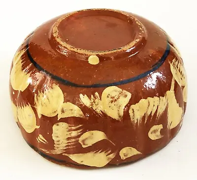 $19.99 • Buy Vtg Mexican Folk Art Pottery 10  Gourd Pumpkin Shape Cooking Serving Bowl Tonala