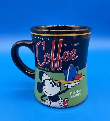 MICKEY’S REALLY SWELL COFFEE BLEND MUG Featuring Minnie 16oz Black Green • $19.99