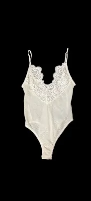 Victoria's Secret Women’s Lace Sheer Stretch Body Suit Lingerie Size Large • $32