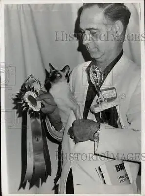 1972 Press Photo Best Kitten In Show And Frederick Grew In Gibraltar Michgan • $16.99