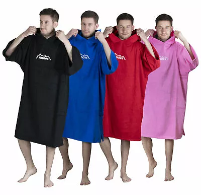 Andes Adults Beach Towel Changing Robe Hooded Poncho Swimming/Triathlon • £14.99