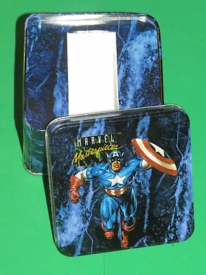 1992 Marvel Masterpieces Series 1 Empty Tin No Cards Joe Jusko Captain America • $12.99