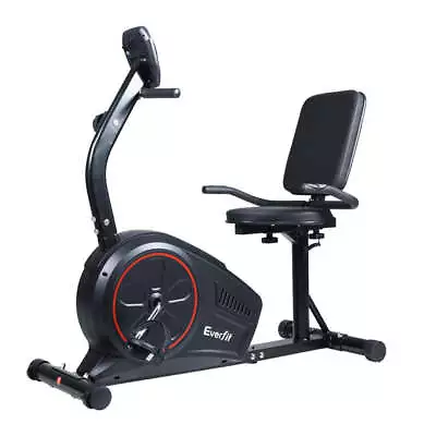 Everfit Magnetic Recumbent Exercise Bike Fitness Trainer Home Gym Equipment Blac • $695.99