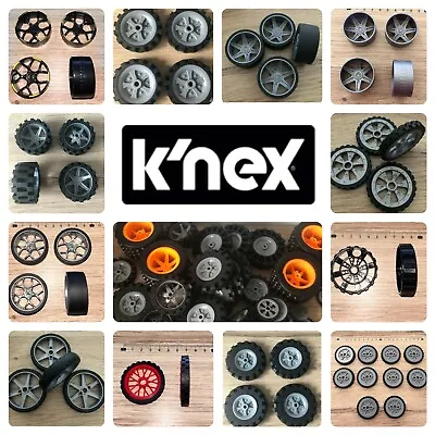 £5.95 • Buy K'NEX KNEX WHEELS TYRES *Multi Listing* Choose Your Spare Items
