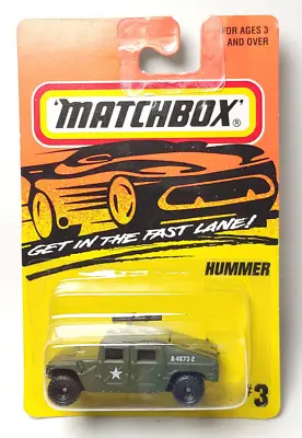 Matchbox Hummer #3 Green Military • $12