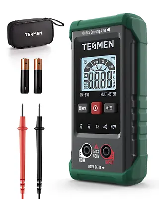 TESMEN TM-510 Digital Multimeter 4000 Counts Smart Measurement Auto-Ranging – • $22.31