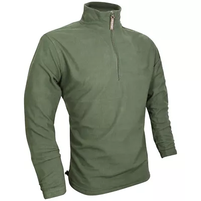 Jack Pyke Lightweight Fleece Top Polar Jacket Mens Hiking Hunting Fishing Green • £18.95