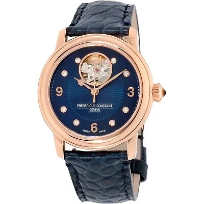 Frederique Constant FC-310HBAND2P4 Women's Heartbeat Blue Dial Automatic Watch • $1217.35