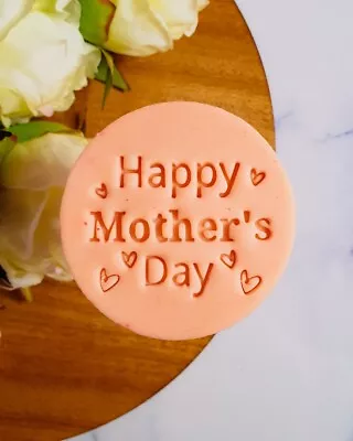 Happy Mother's Day Fondant Embosser Cookie Impression Stamp Cupcake Topper Mum • $9.95