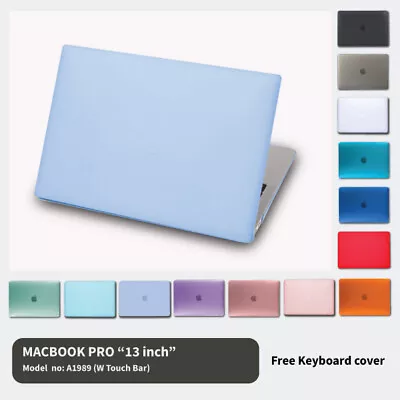 MacBook Pro 13  Inch Hard Matte Case 2018 A1989 + Keyboard Cover For Apple Mac • $16.51