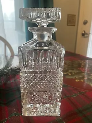 Vintage Liquor Square Whiskey Decanter With Stopper • $30