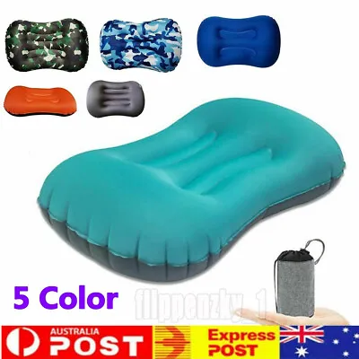 $17.99 • Buy Inflatable Camping Pillow Ultralight For Travel Sleeping Hiking Backpacking 2022