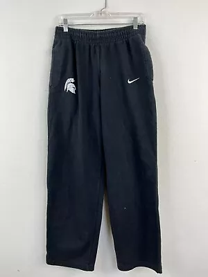 Nike Black Michigan State Spartans Activewear Sweatpants Mens Medium Gym Pants • $12.50