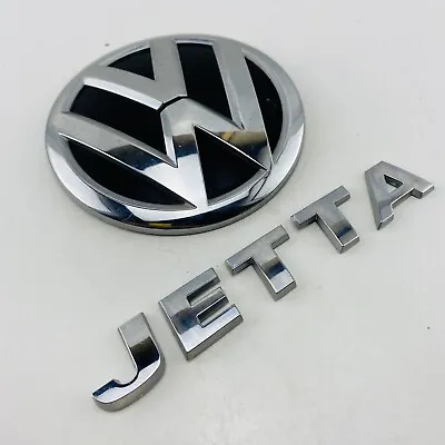 2015-2018 Volkswagen Jetta Emblem Logo Letters Badge Rear Set Chrome OEM F69 • $35