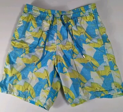 Vilebrequin Board Swim Shorts Colorful Lined Trunks Beach Pockets Men's Large • $28.95