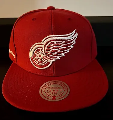 NEW Detroit Red Wings Mitchell & Ness Snapback Adjustable Hat Red • $27.99