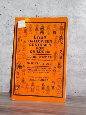 Vintage 1980s Halloween Costume Patterns 60 Easy Childrens Leila Albala ET41424 • $11.99