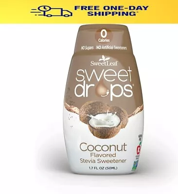 Sweetleaf Sweet Drops Liquid Stevia Sweetener Coconut 1.7 Ounce • $6.99