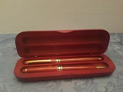 Rare Collectible Wood Decorative Us Army Military Army Strong 2 Pc Pen Set • $21.60