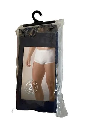 2 X Jockey Navy Y-Front Mens Underwear Briefs Size 38 95-99 • $34.95