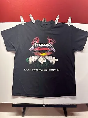 METALLIC Master Of Puppets Short Sleeves Crew Neck Pullover Black Men's Size XL • $17.85