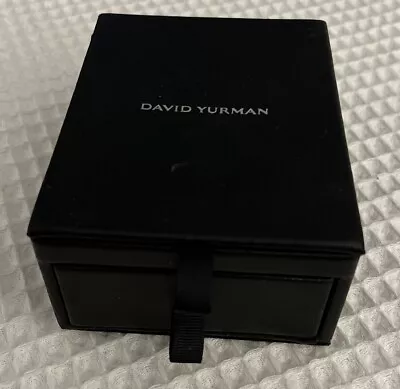 David Yurman Fine Jewelry Box With Mirror Drawer Black Empty • $44.99