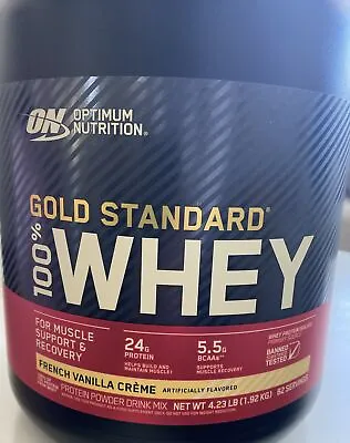 Optimum Nutrition Gold Standard 4.23 LB!100%Whey Protein  - French Vanilla Creme • $69.99