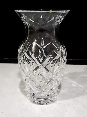 Waterford Crystal ROSSAN Flower Vase 8  Tall • $49.99