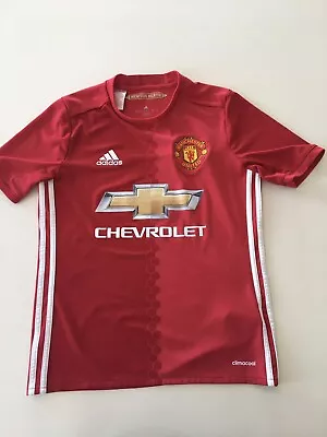 Adidas - Manchester United - Red Chevrolet - Soccer Jersey 13 - 14 Youth • $15
