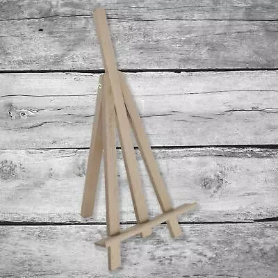 Small Easel Display Canvas Pictures Stand |Deeper Holder| H25cm Solid Beechwood • £6.99