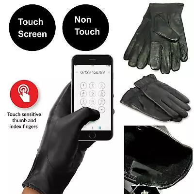 Ladies Womens Soft Leather Gloves Touch Screen 3M Insulated Thermal Warm Winter • £4.19