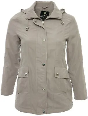 Lined Not Padded Soft Touch Long Jacket Coat Parka Ladies Plus Size UK • £26.36