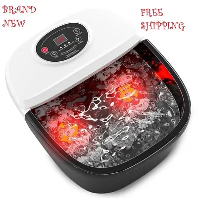 Water Foot Massager Spa Feet Pedicure Bubble Heat Bath Machine Electric • $65