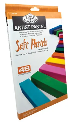 48 Soft Pastels Box Set Premium Full Length Artist Drawing Assorted Colours • £13.95
