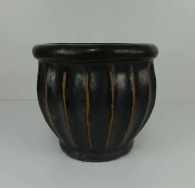 £189.99 • Buy Antiques Song Dynasty Chinese,Black Glazed Ribbed Planter Pot,Ancient Design 