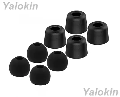 $37.70 • Buy 8pcs (BMF-B) Medium Memory Foam & Silicone Tips For Jaybird Bluebuds X And X2