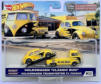 Hot Wheels Team Transport Volkswagen  Classic Bug  T1 Pickup Real Riders • $22.95