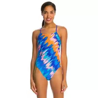 Nike Immiscible Performance Cut Out One Piece Swimsuit 6 • $35