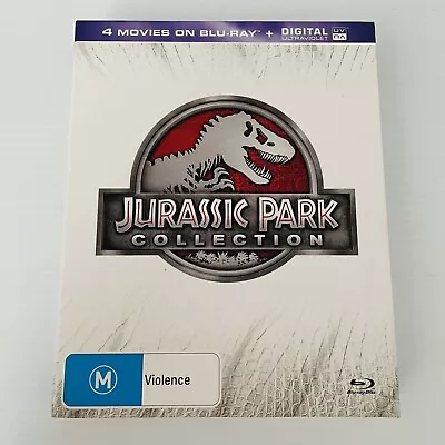 Jurassic Park Collection Blu-ray - Good Condition - 4 Discs - Aus Postage • $19.90