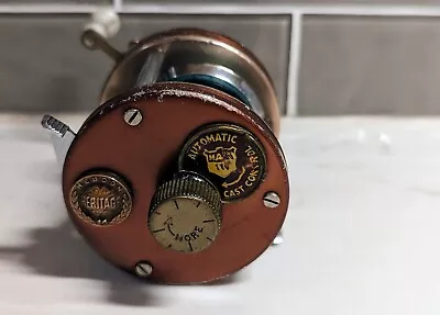 $10 • Buy Vintage HEDDON Heritage 30 Mark III Fishing Reel Sweden Bronze Look 