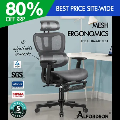 ALFORDSON Ergonomic Office Chair Mesh Executive Seat Work Computer Gaming • $199.95
